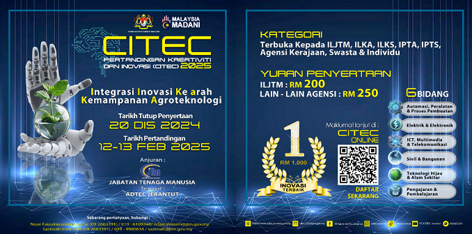 Pendaftaran Pertandingan Kreativiti & Inovasi CITEC 2025 